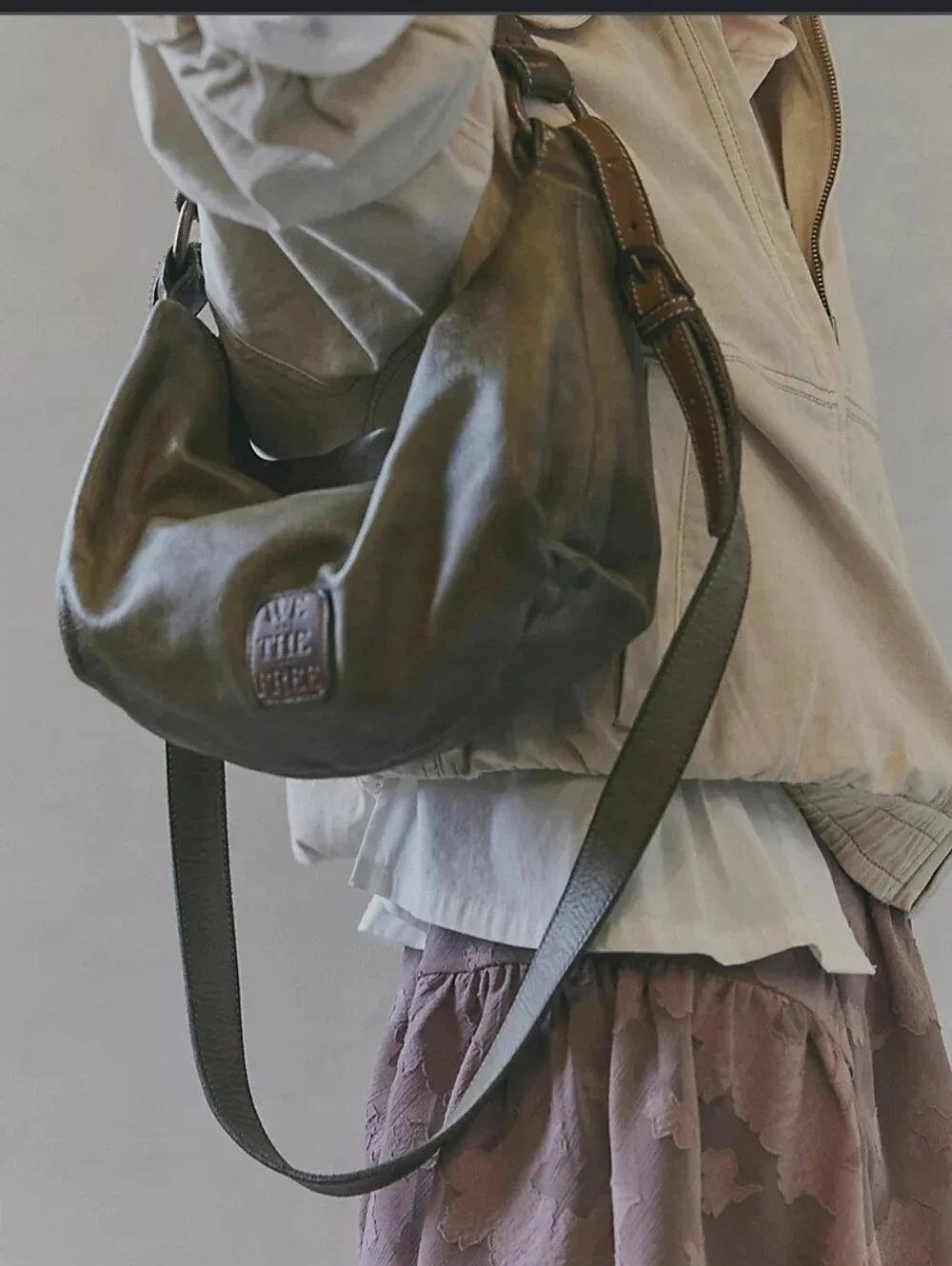 NEW!!! We The Free Addison Shoulder Bag, One Size Color: Olive, Retail $698.00